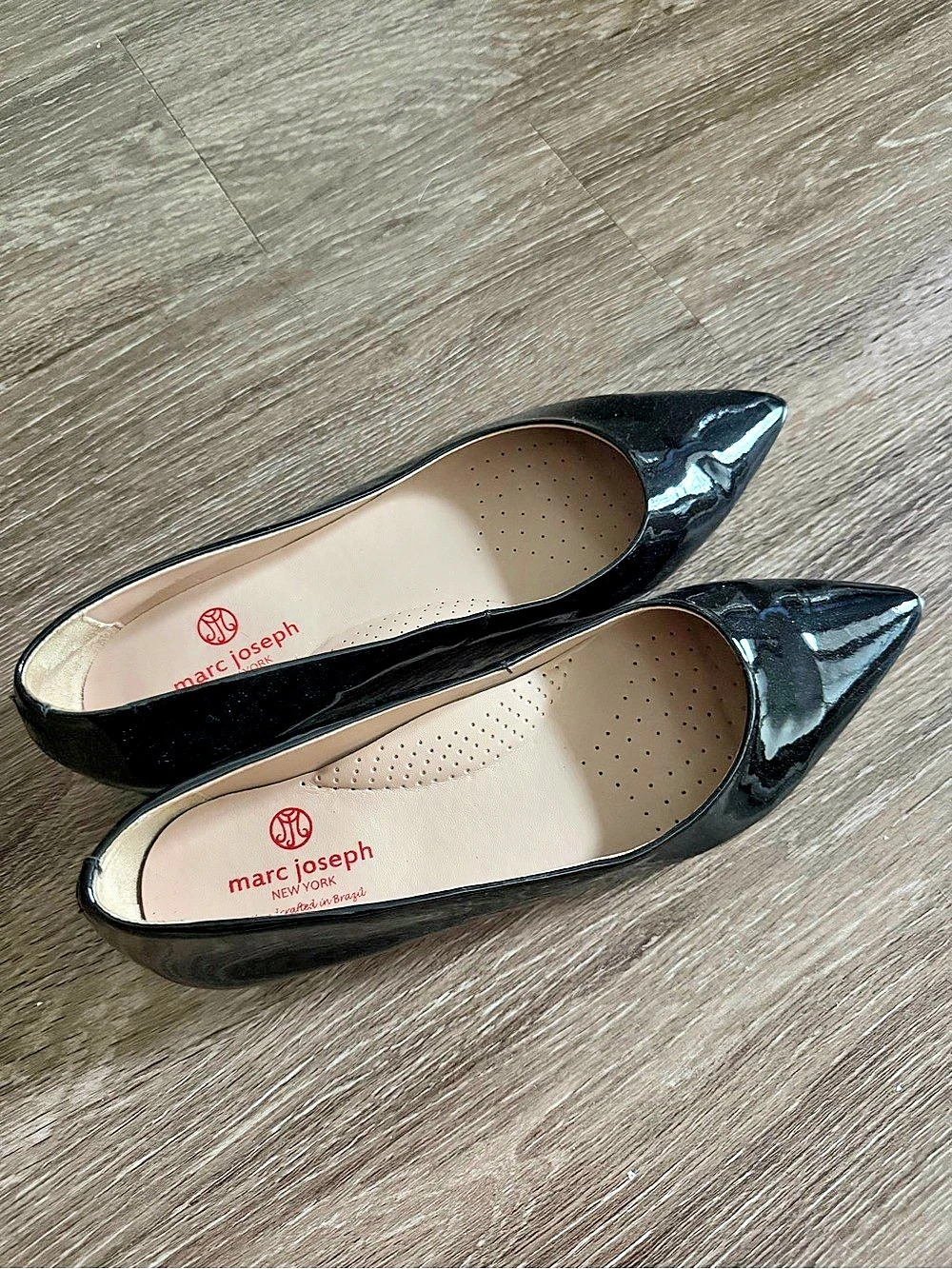 Marc Joseph Black Pointed-Toe Heels US 6
